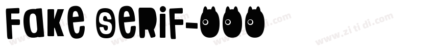 fake serif字体转换